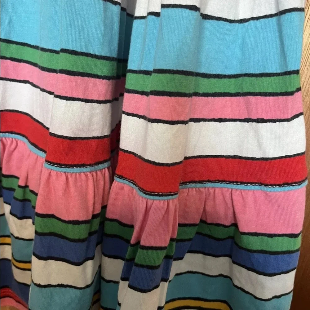 Hanna Andersson Girls Multicolored Striped Dress Size 8